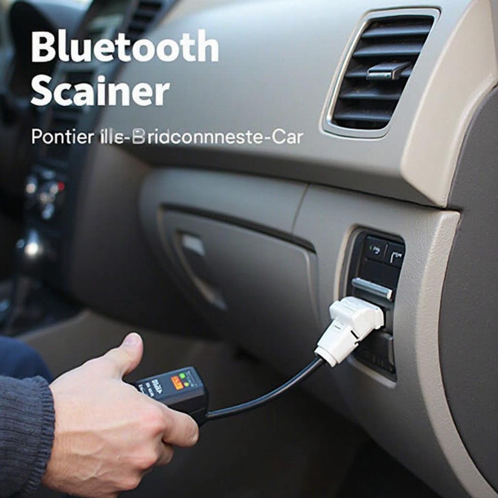 iegeek OBD2 Bluetooth 4.0 Scanner Connected to Car's OBD2 Port