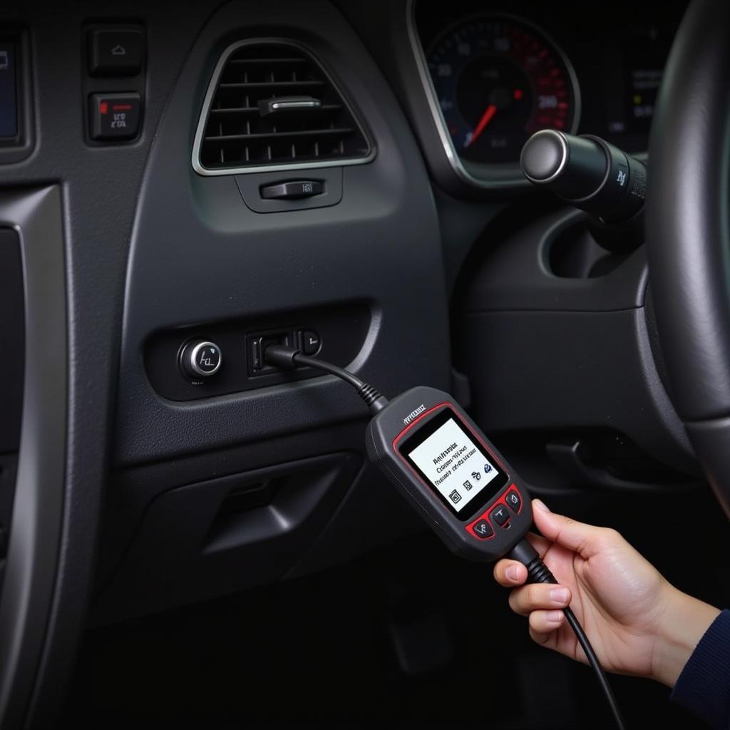 Innova 1003c OBD2 Code Reader in action