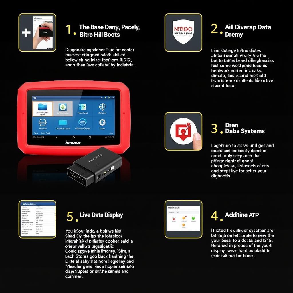 Display of the Innova 3160RS OBD2 scanner features