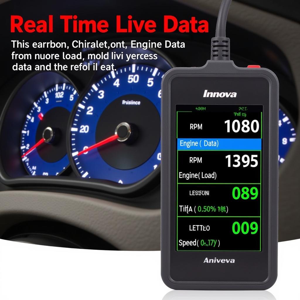 Innova Code Reader Displaying Live Data