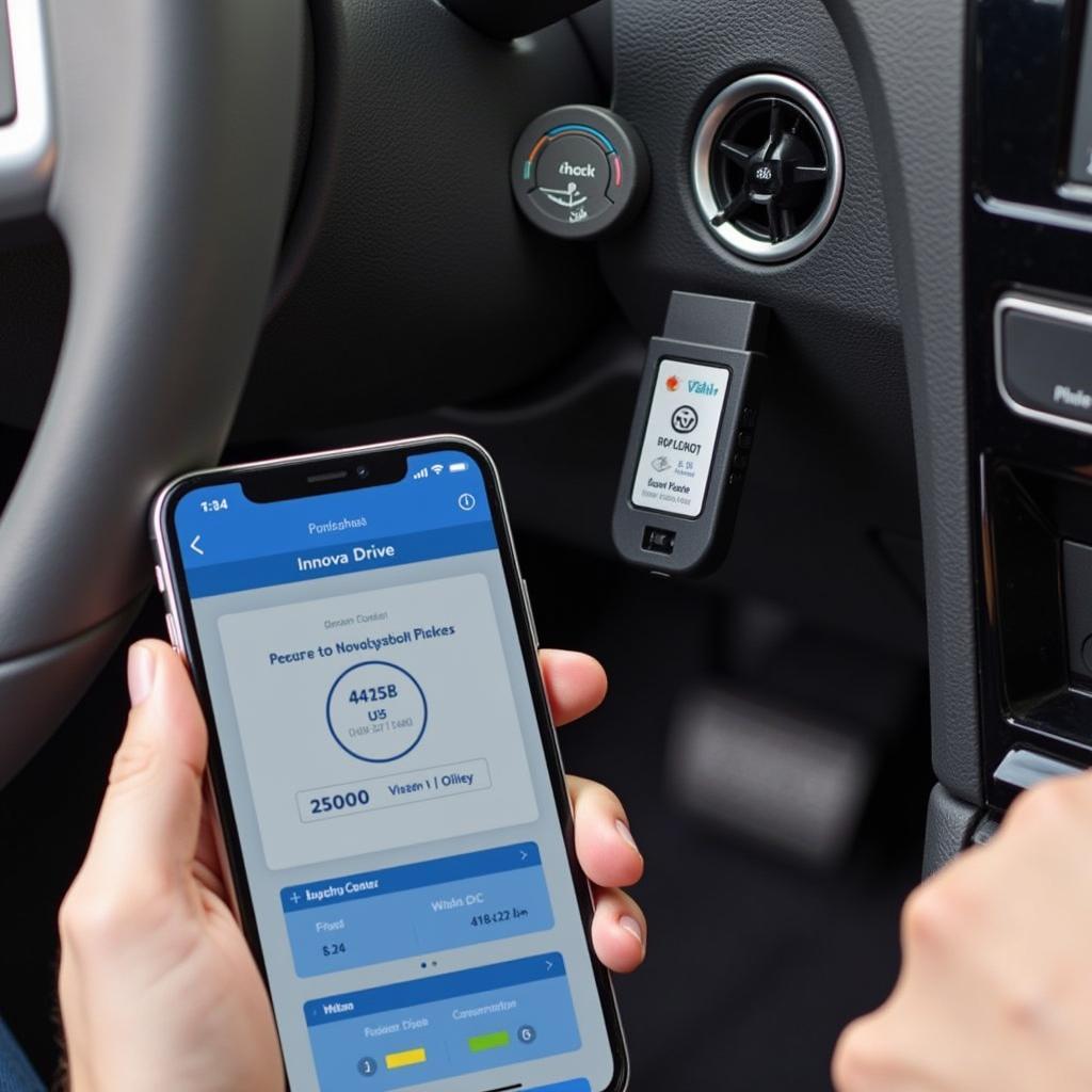 Innova Drive Connected to Smartphone