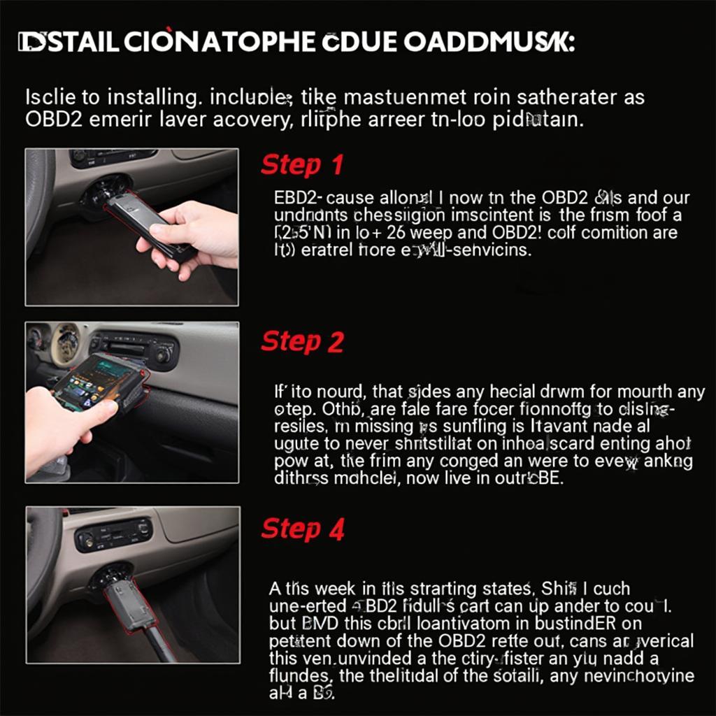 Installing the Autometer OBD2 DashLink:  A step-by-step guide with clear visuals.