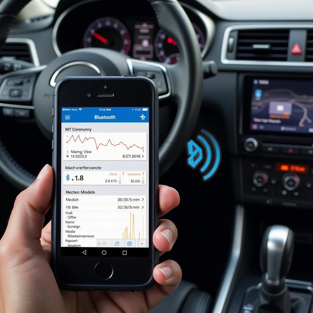 iPhone Connected to OBD2 Bluetooth