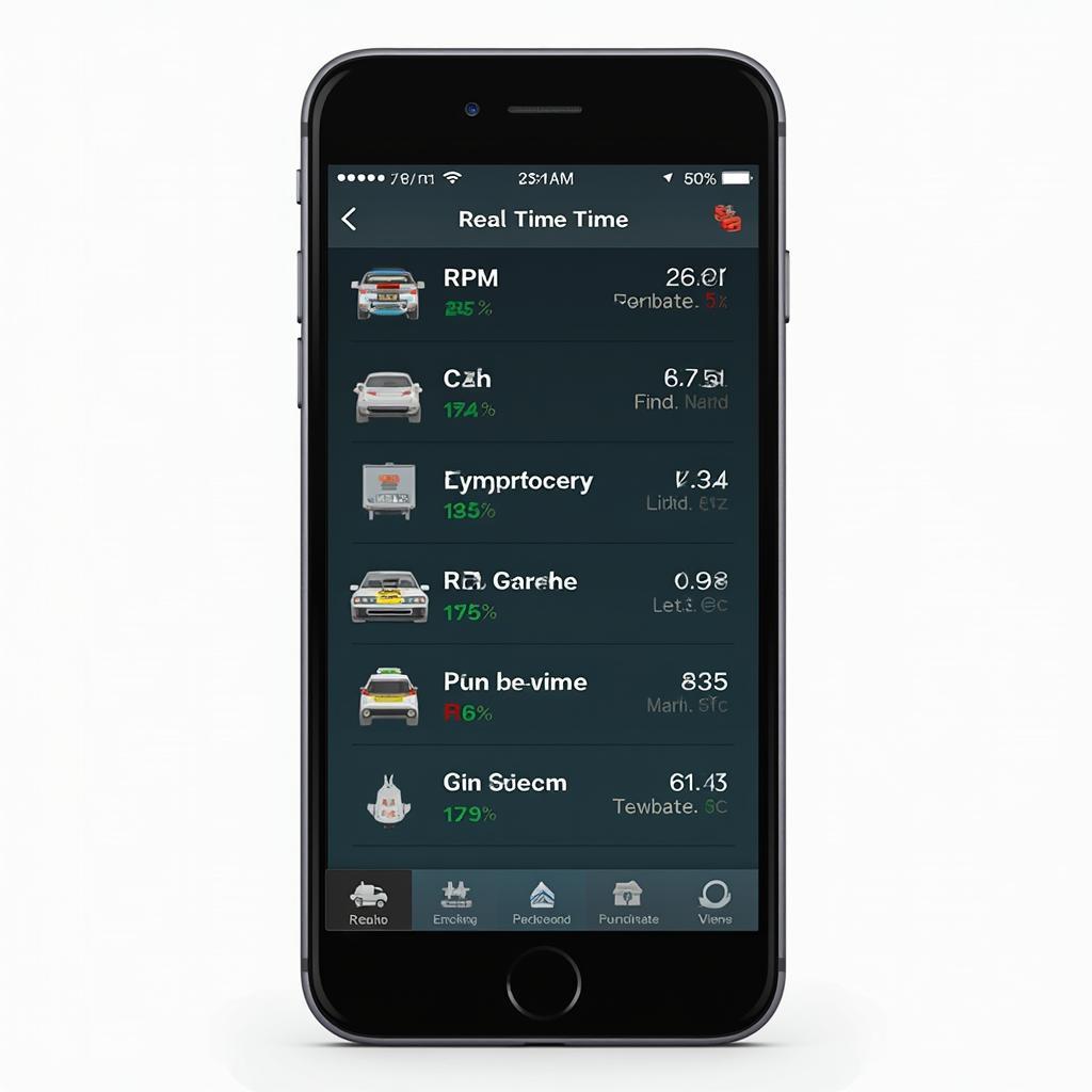 iPhone Displaying OBD2 Data Using an App