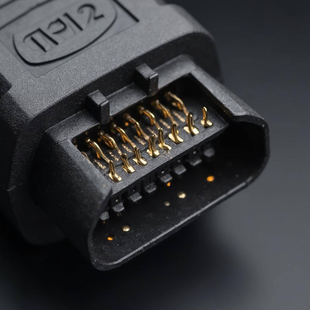 OBD2 Connector with ISO9141 Pins Highlighted