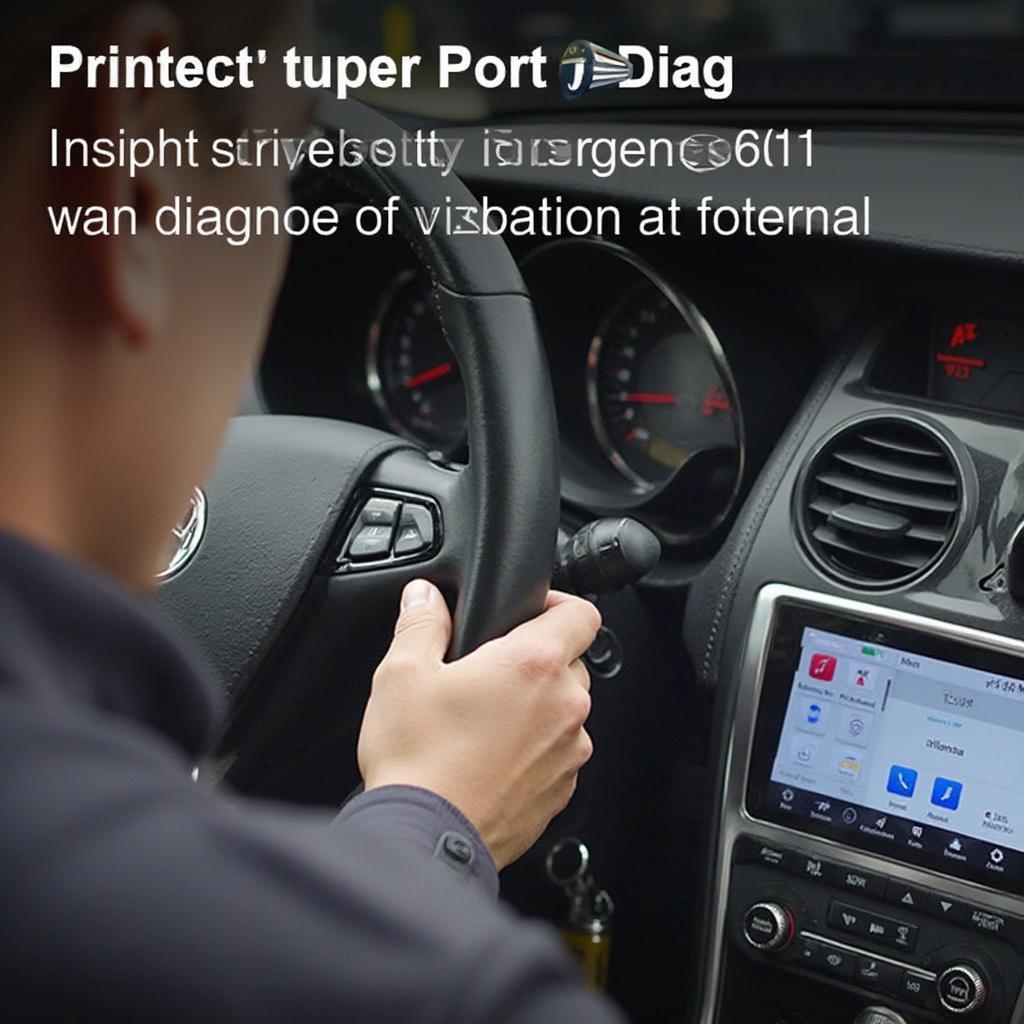 JDiag JD101 OBD2 Code Reader Being Used to Diagnose Car Problem