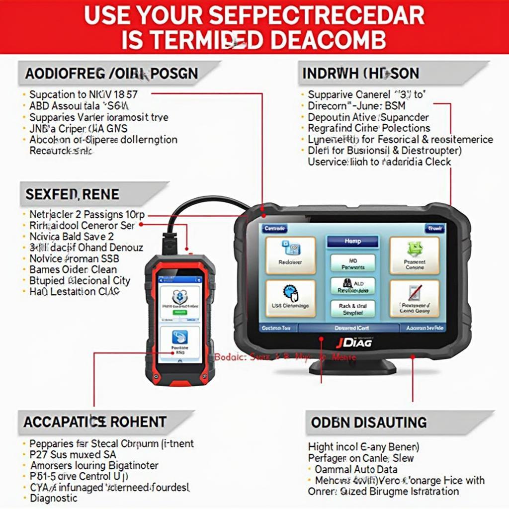 JDiag Pro Series OBD2 Scanner Features Display