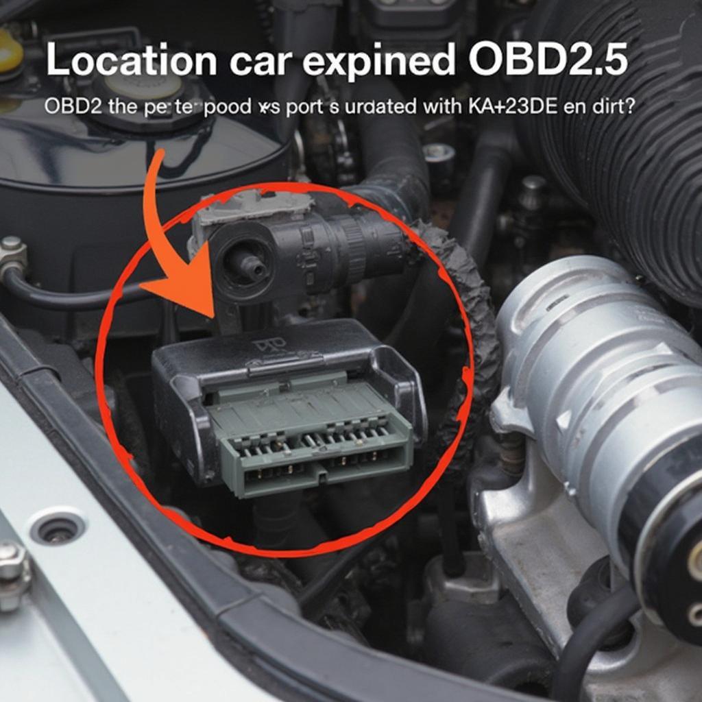 KA23DE OBD2 Connector Location