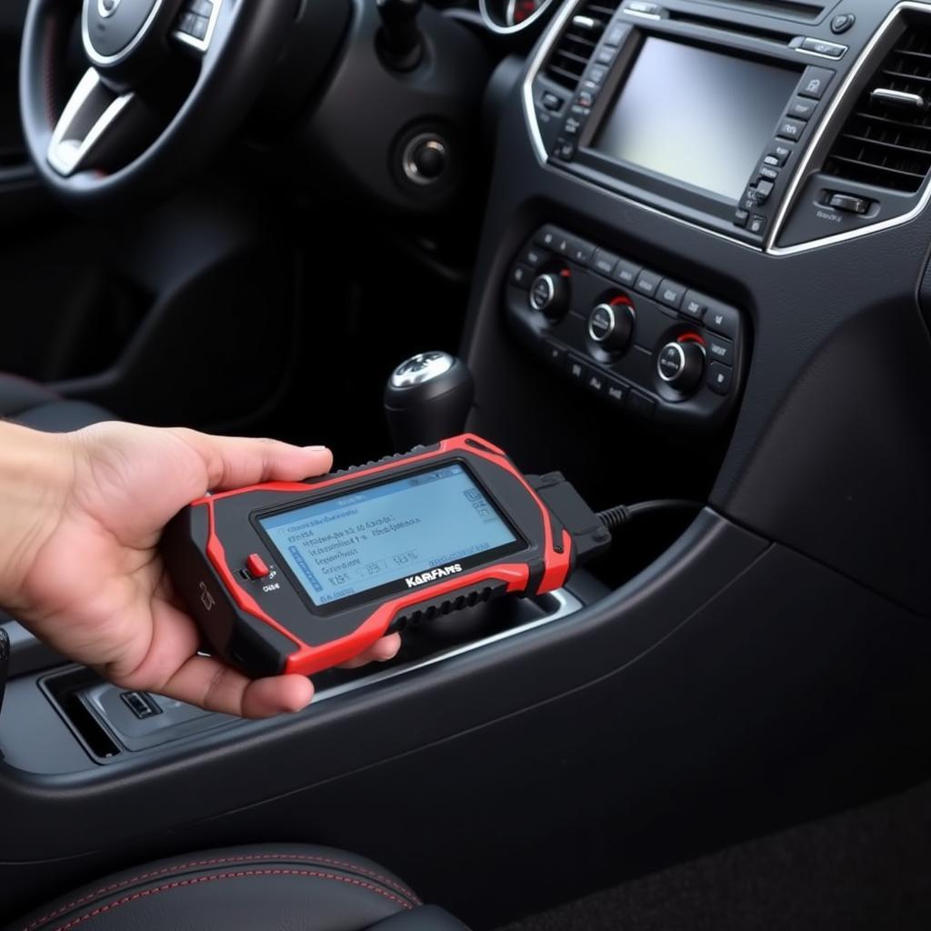 Karfans OBD2 Scanner in Use