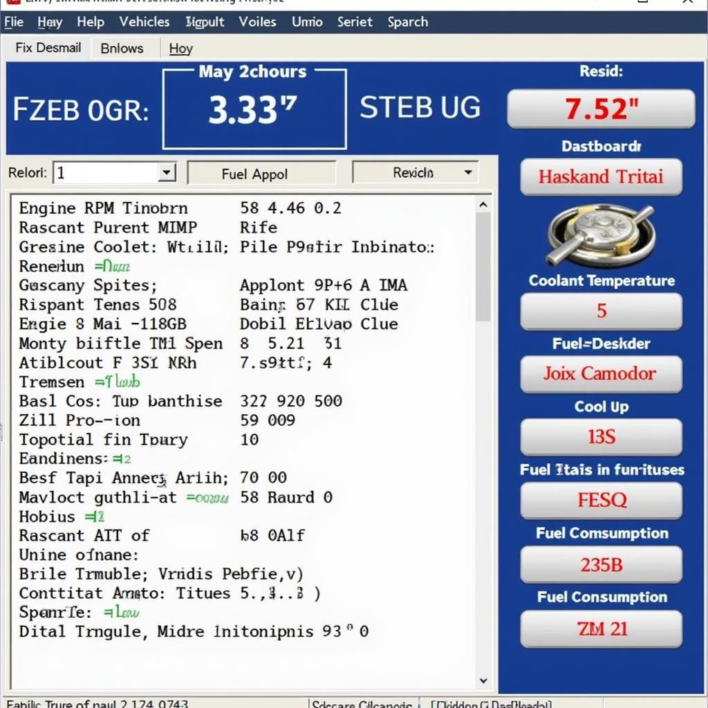 Kia OBD2 Software Dashboard