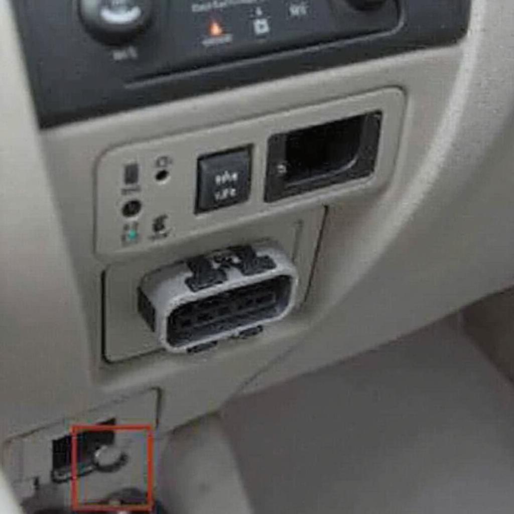 Kia Protege5 OBD2 Port Location