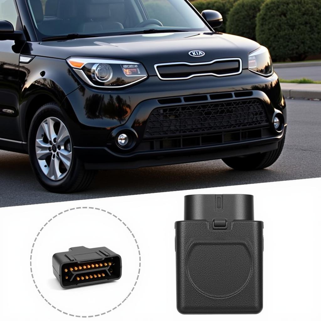 OBD2 Port Cover on a Kia Soul