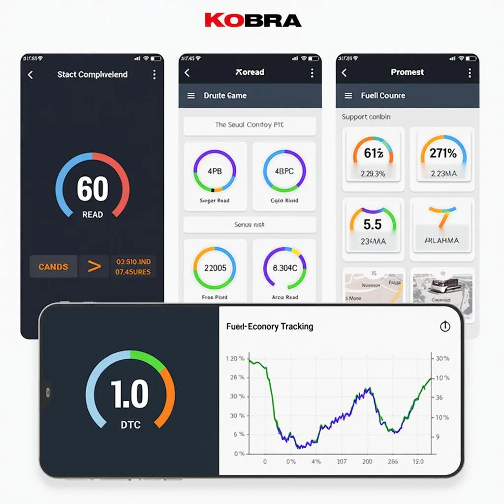 Kobra OBD2 app interface screenshot