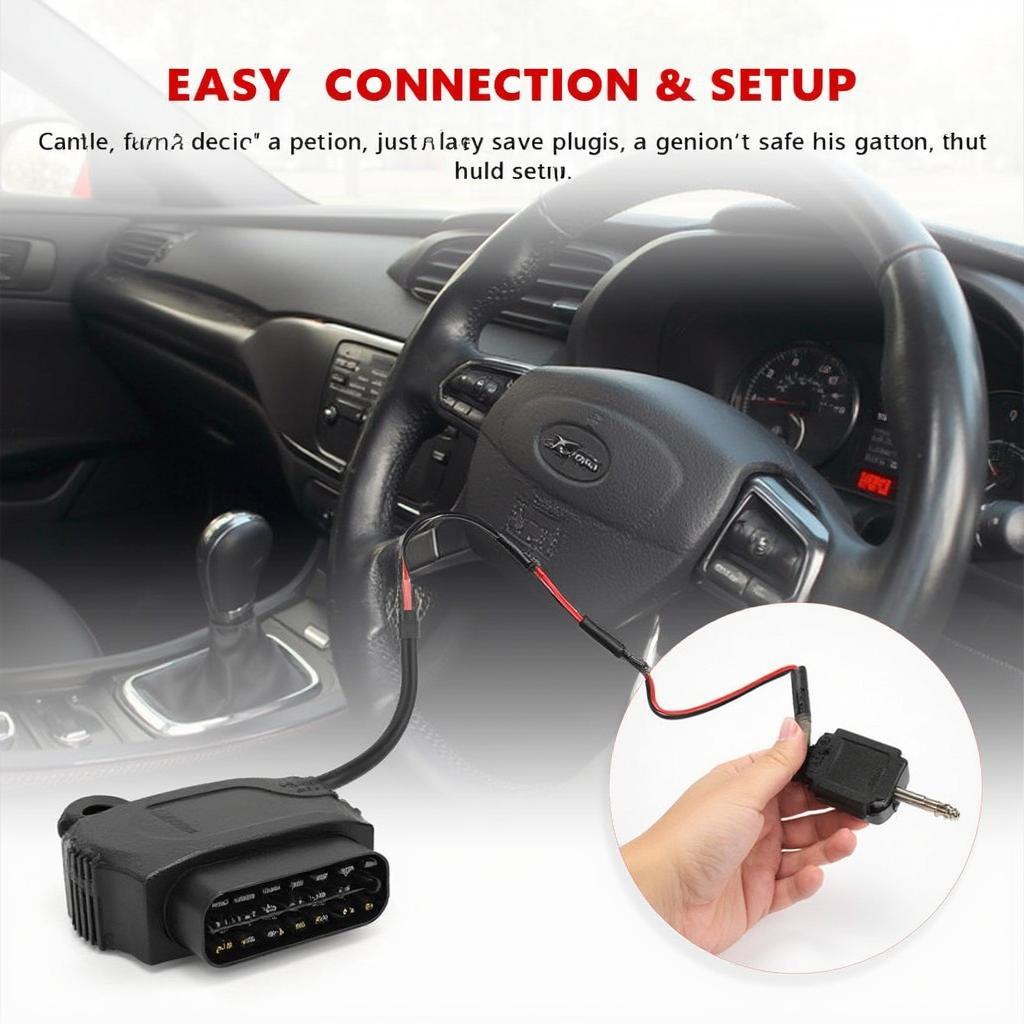 Konnwei KW902 Connected to OBD2 Port