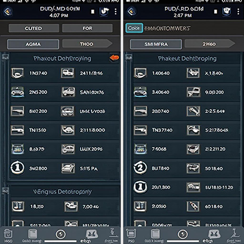 Konnwei OBD2 Scanner App Interface