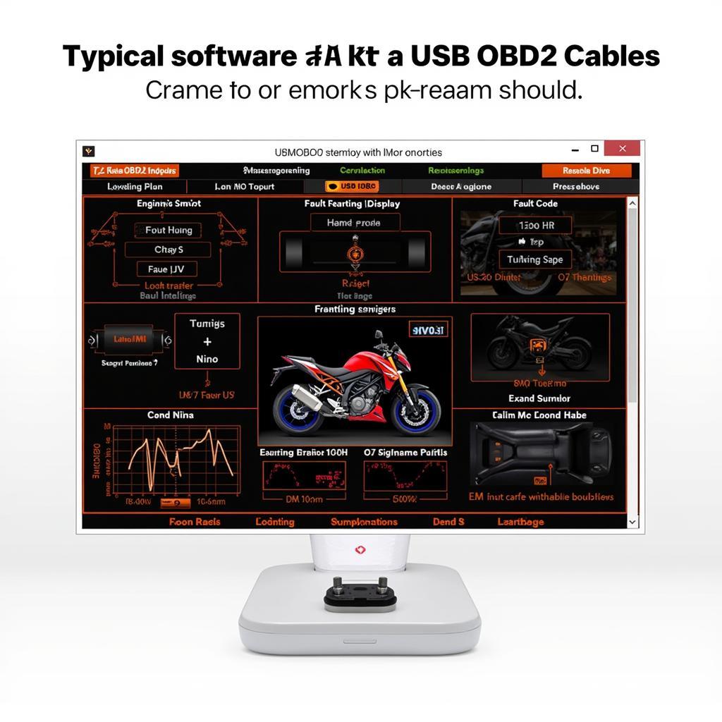 KTM 250 SXF OBD2 Software Interface