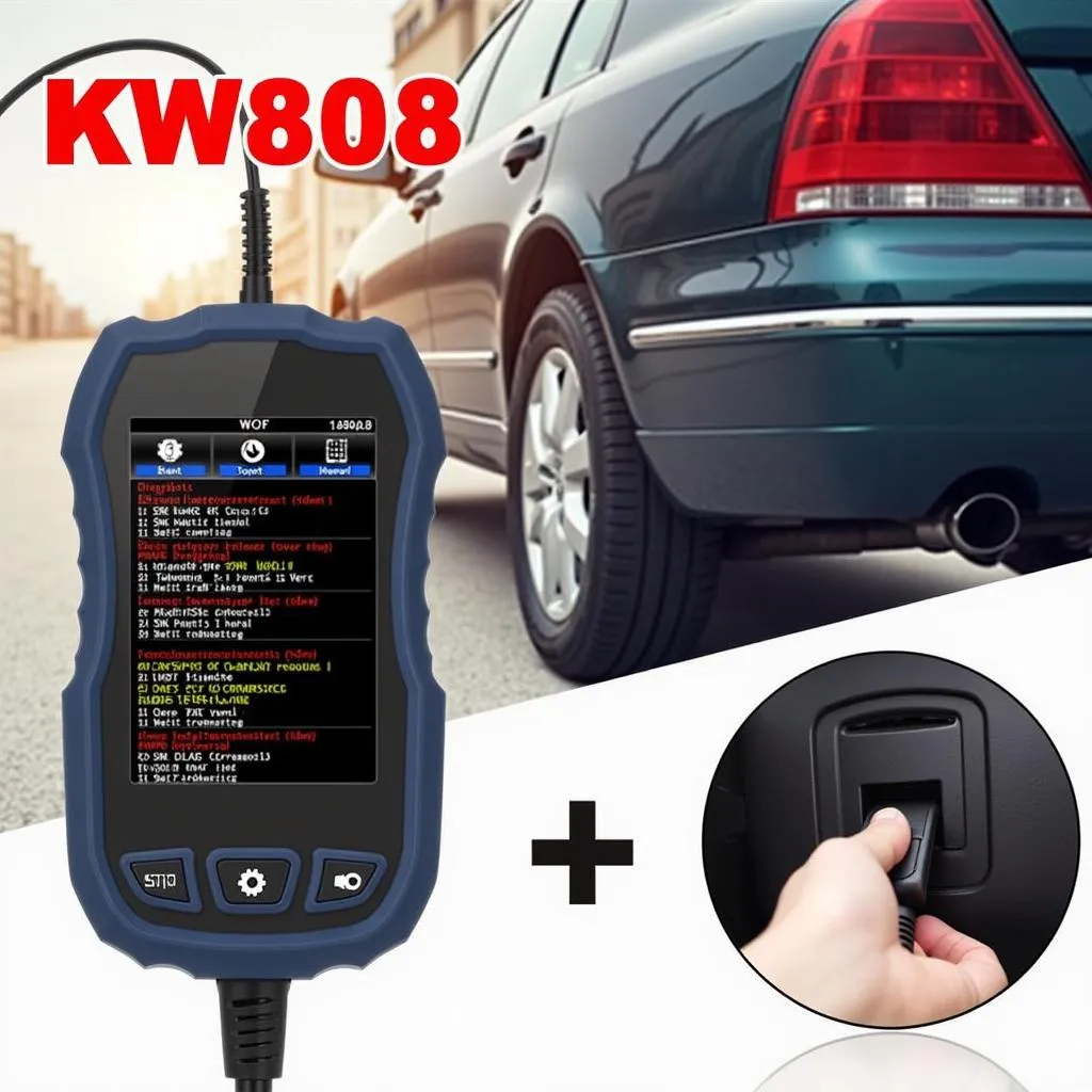 KW808 Scanner Reading DTC Codes