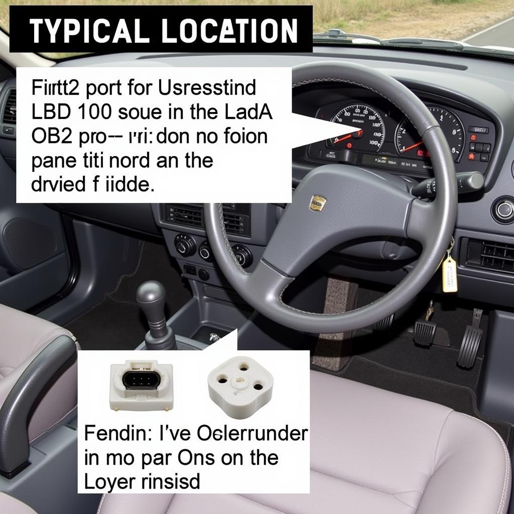 Lada 110 OBD2 Port Location