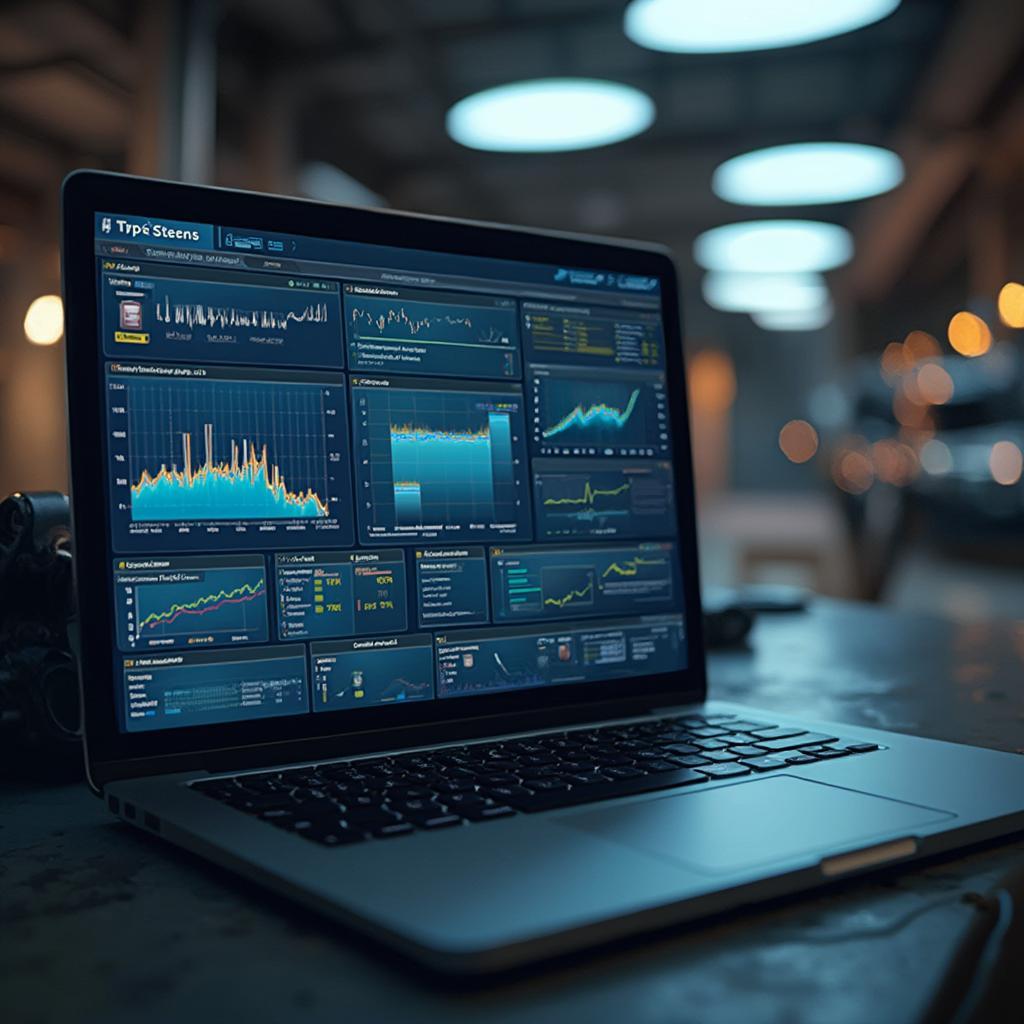 OBD2 Software Display on Laptop