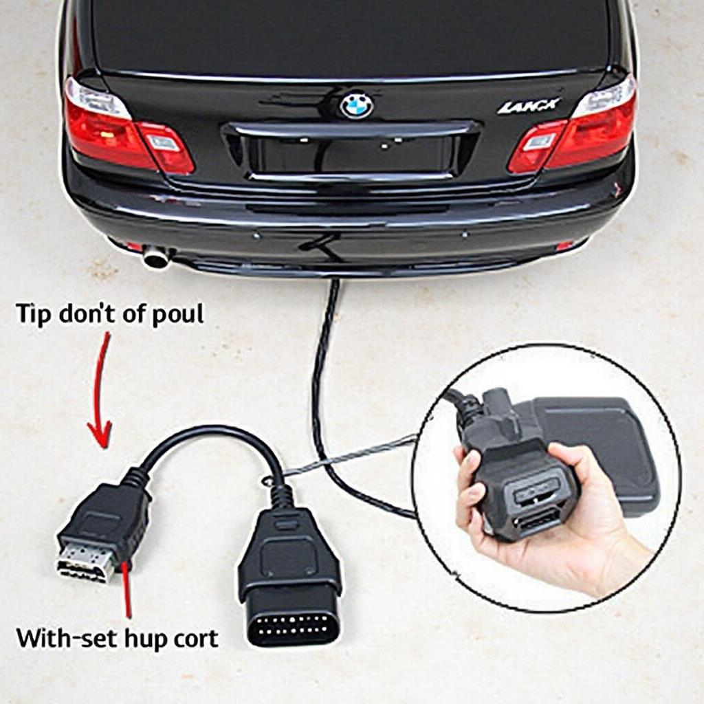 Launch CReader VII+ OBD2 Port Connection on 2004 BMW