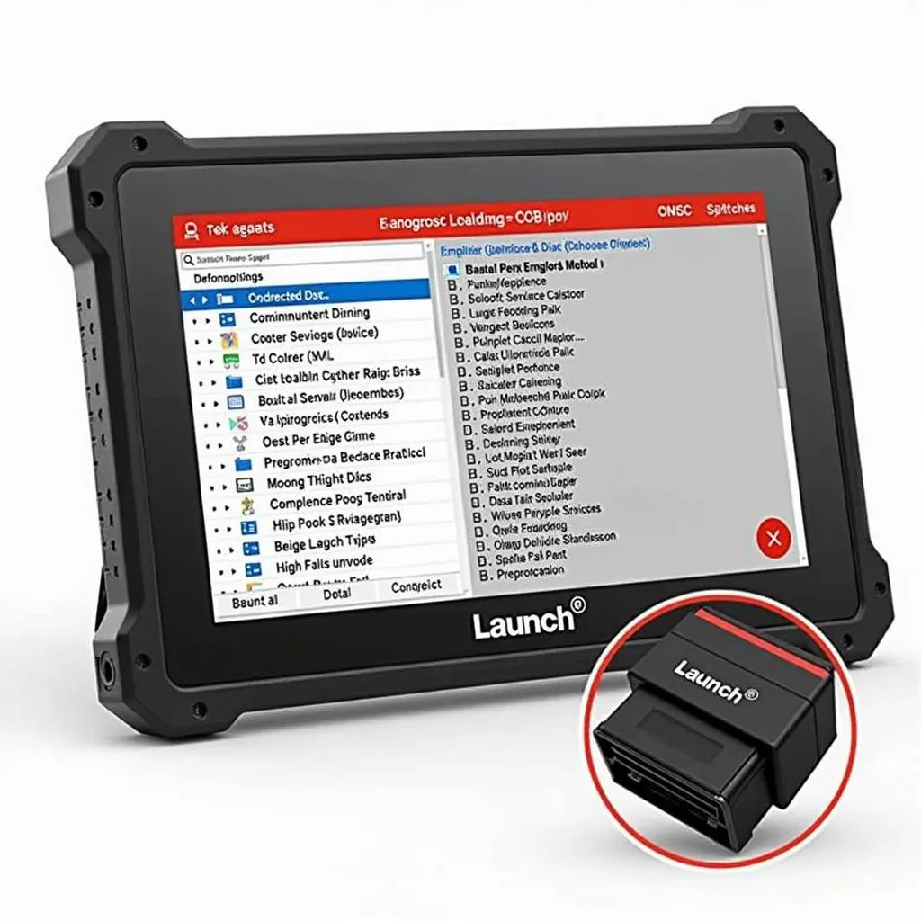 Launch CRP123X OBD2 Scanner: Displaying Diagnostic Results