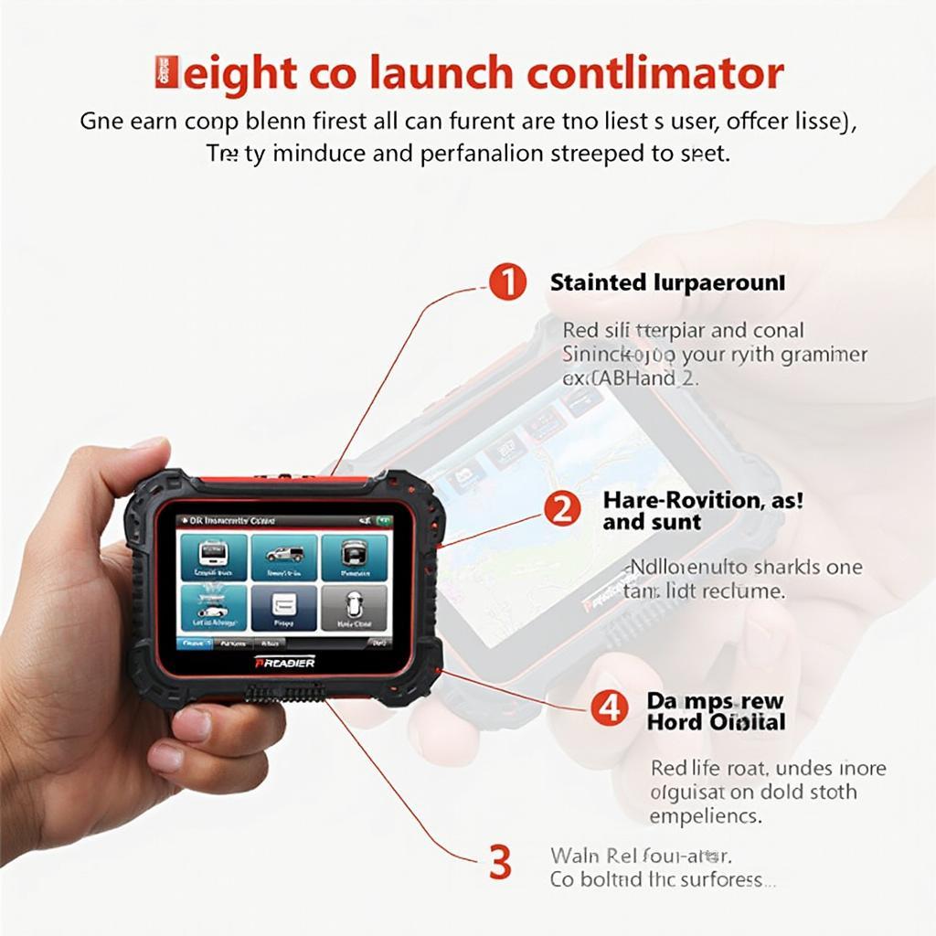 Launch X431 Creader 3001 OBD2 Scanner in Hand