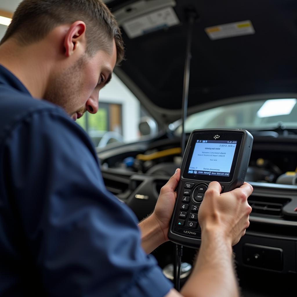 Lexus Mechanic Diagnosing OBD2 Issue