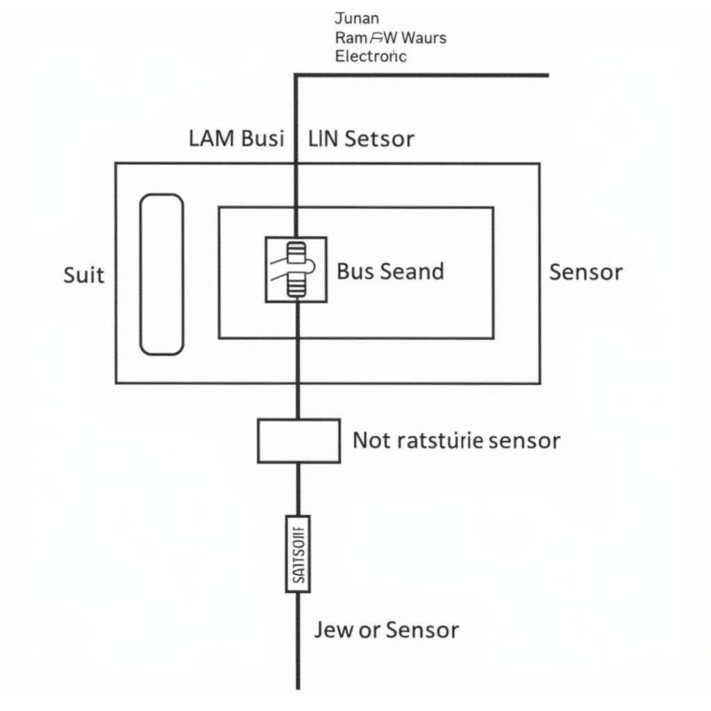 LIN Bus Diagram in a Vehicle