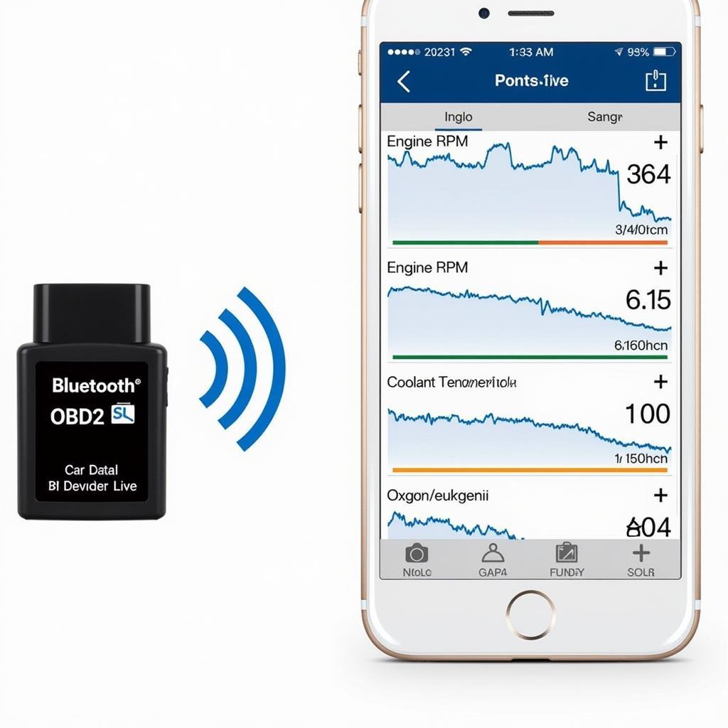 Live Data Monitoring on OBD2 App