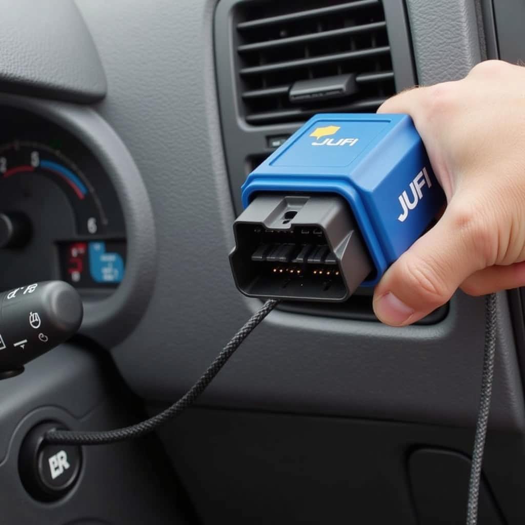 Lufi OBD2 Scanner in Use