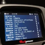 Madpower OBD2 Scanner Displaying Diagnostic Data