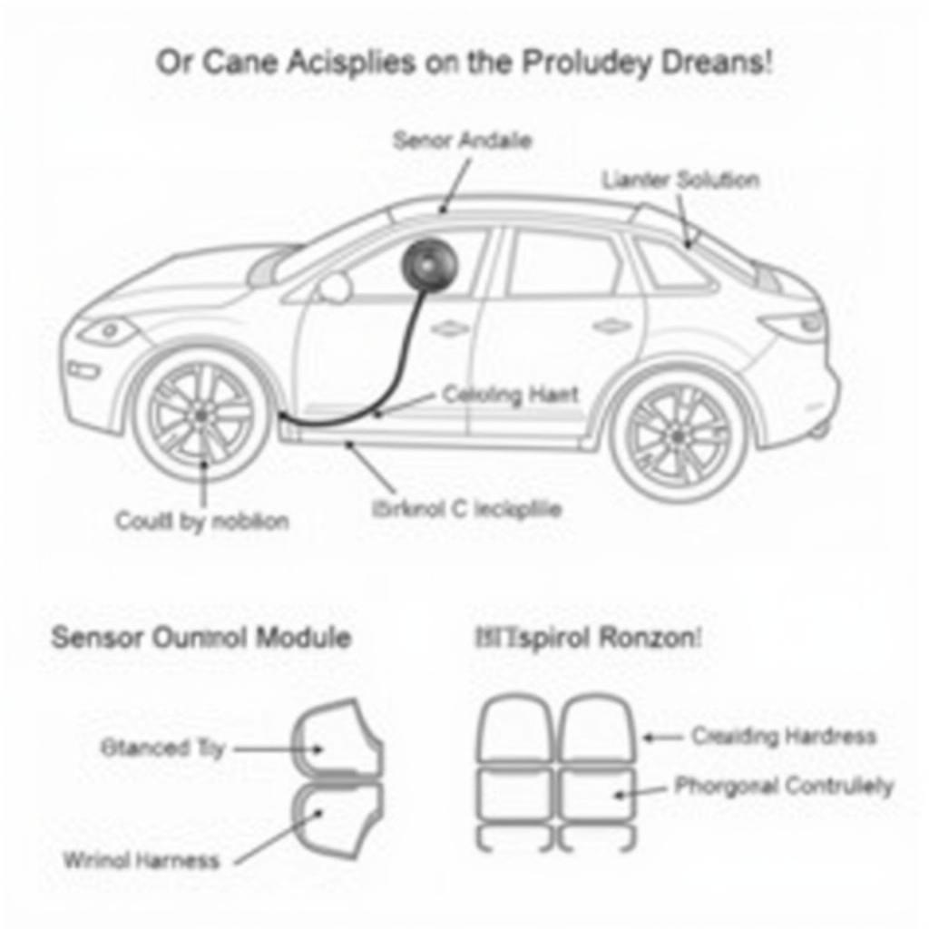 Mazda CX-9 Airbag System Components Diagram