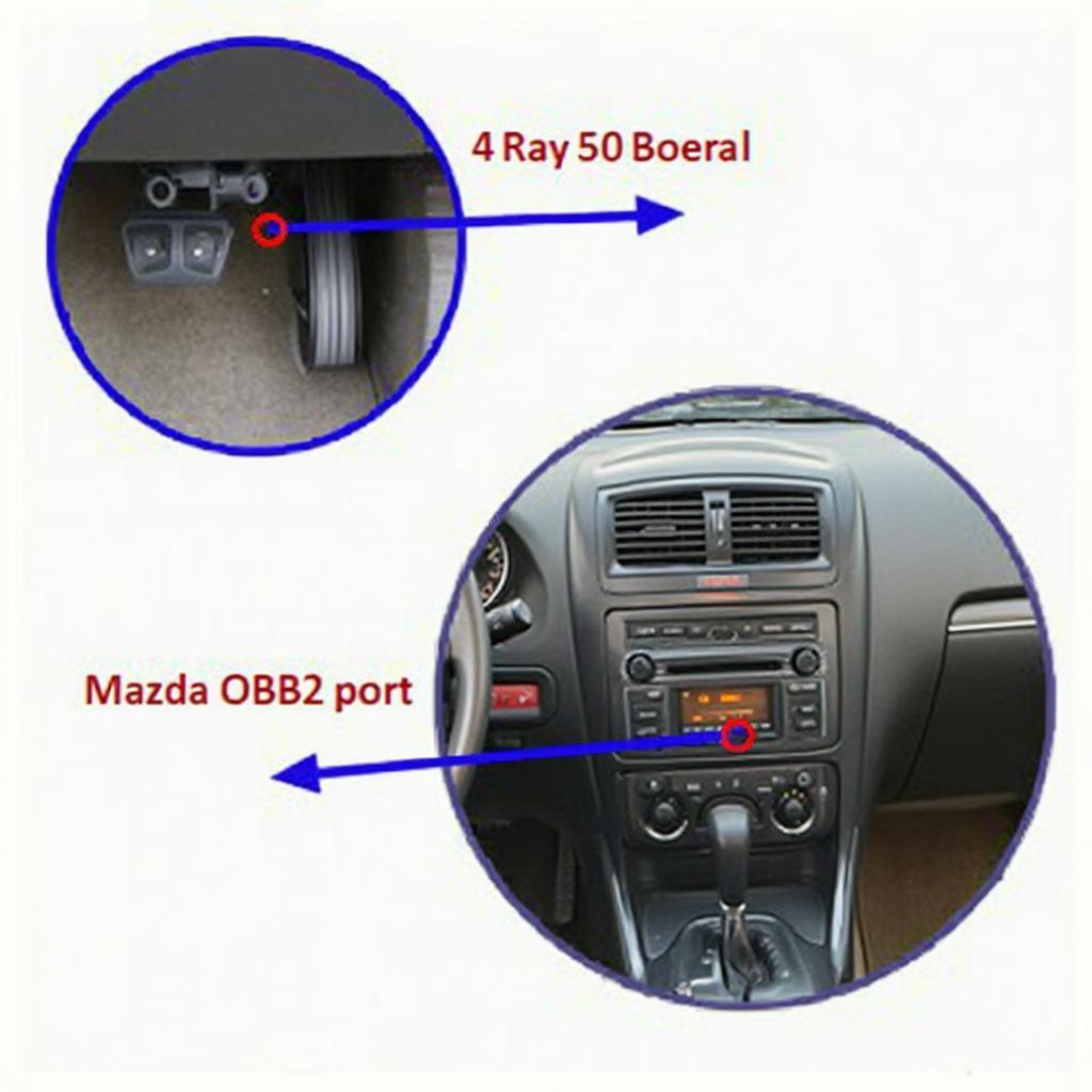 Mazda Protege OBD2 Port Location