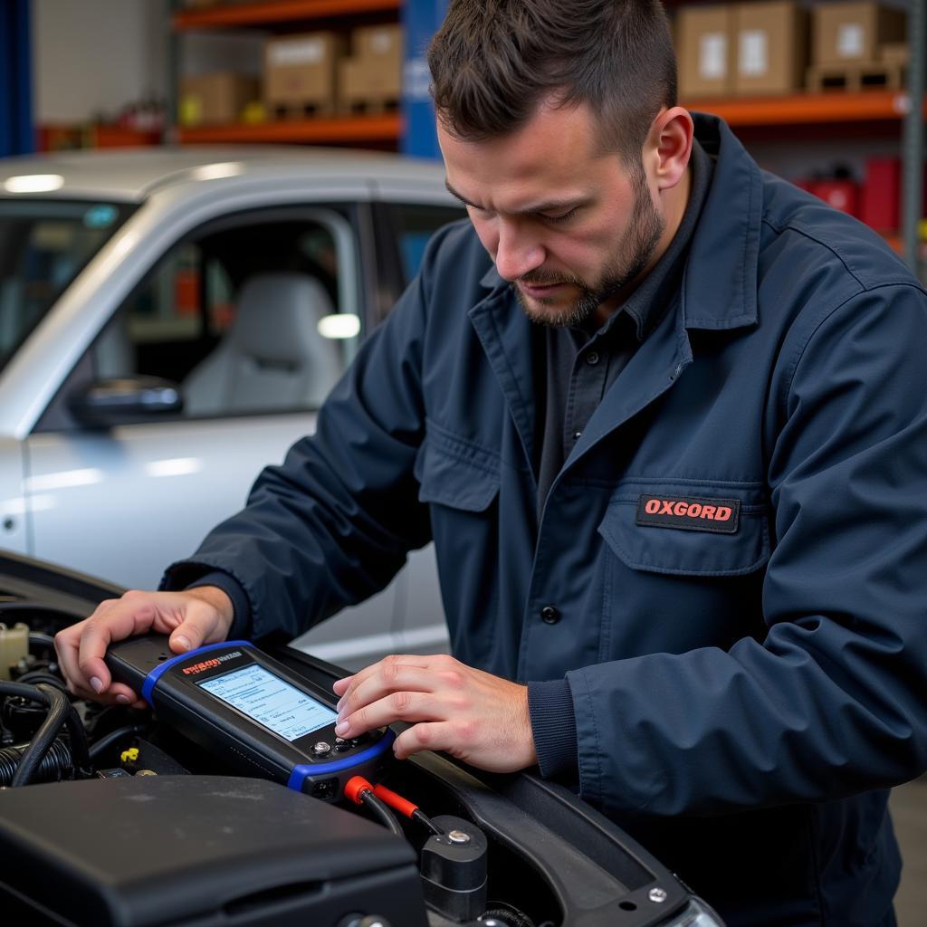 Mechanic using OxGord MS300