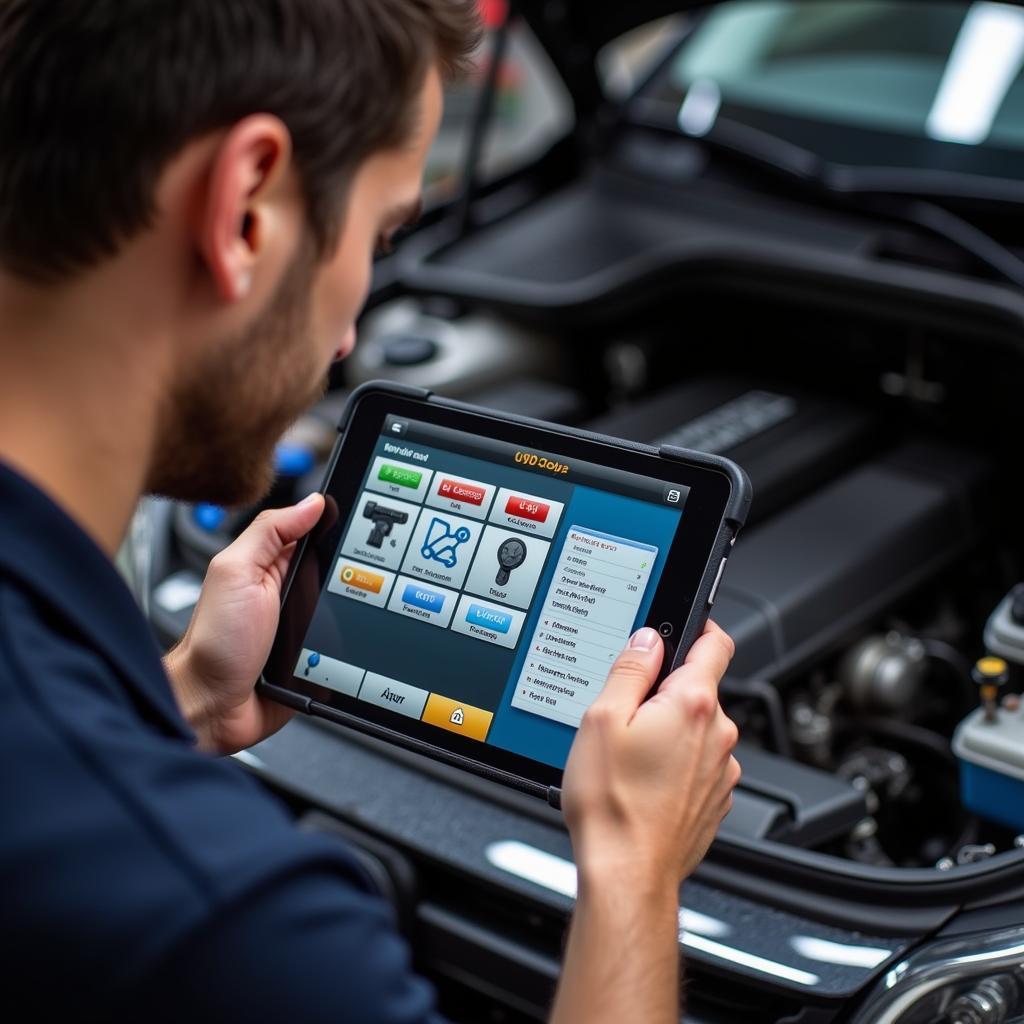 Mechanic Using VAG OBD2 APK