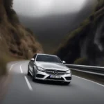 Mercedes Benz C Class on the Road