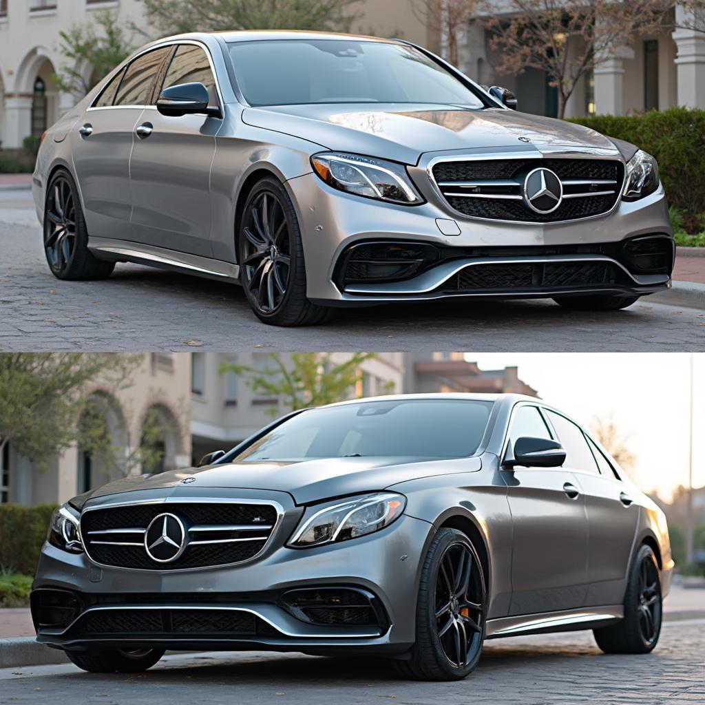 Mercedes Lowered with OBD2 Module