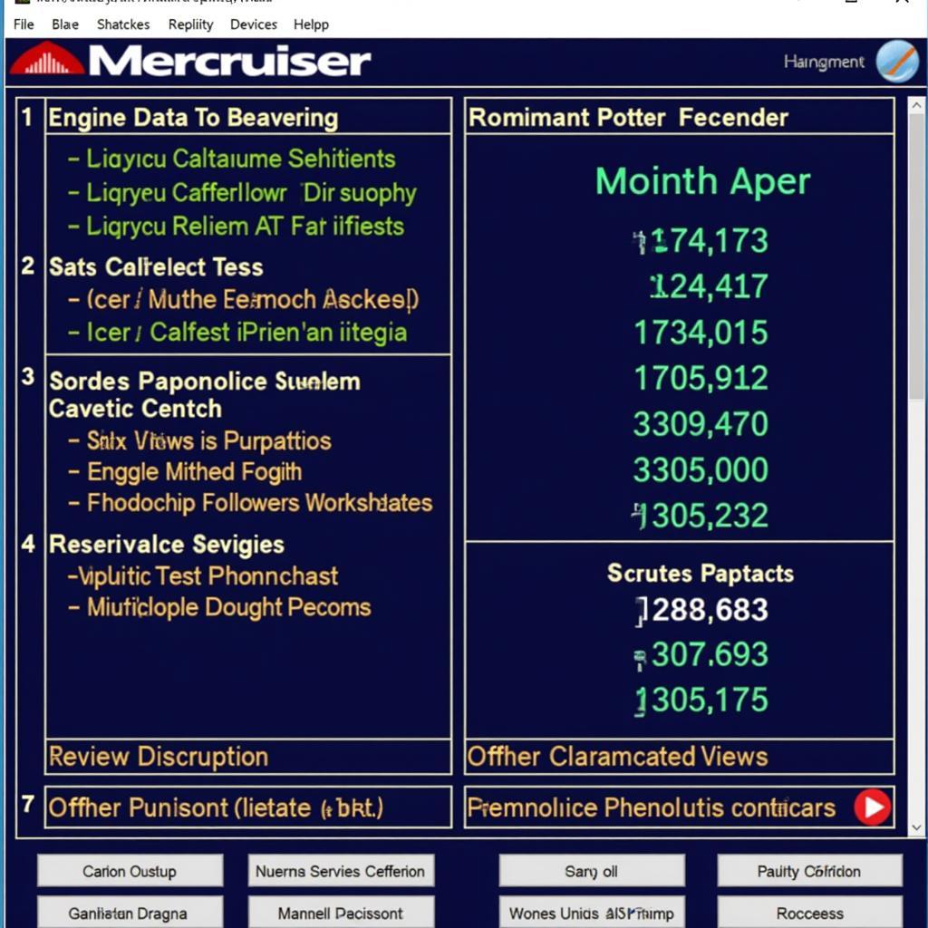 Mercruiser Scan Tool Features