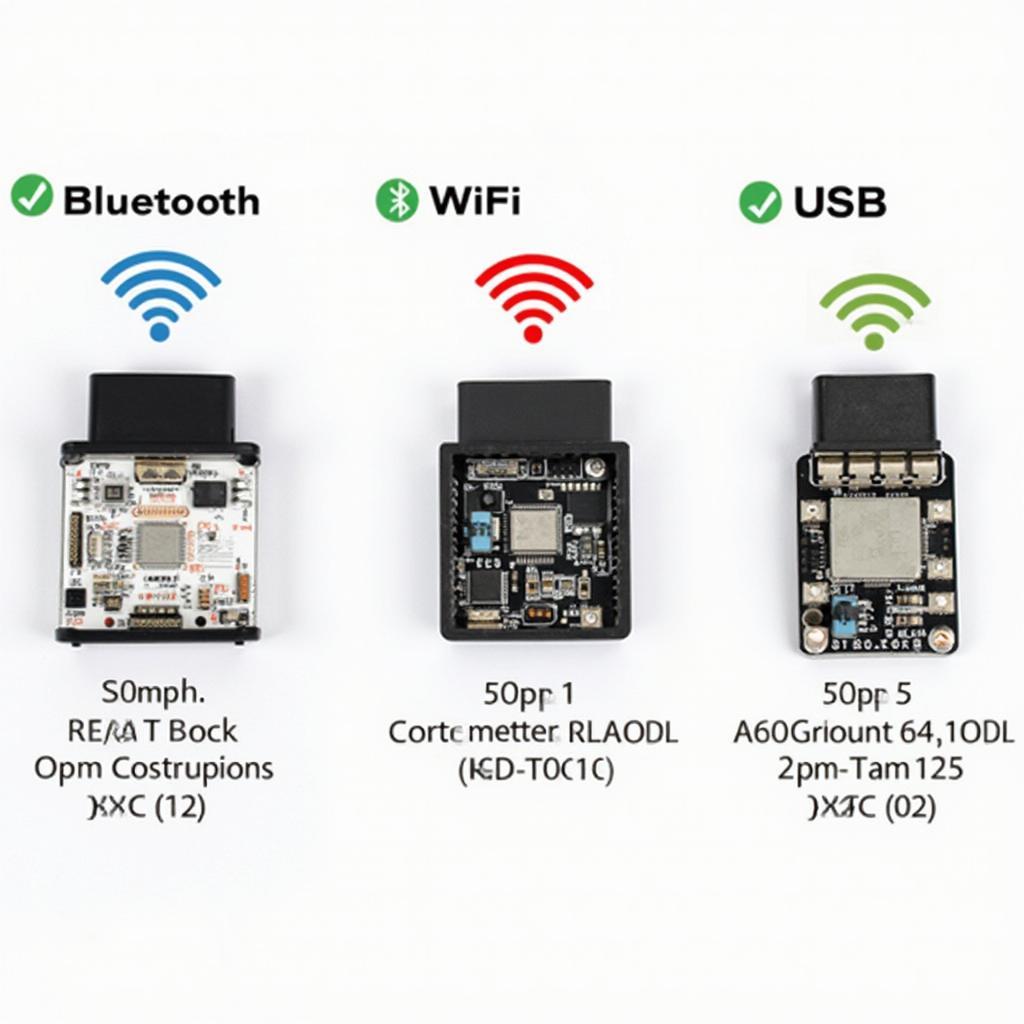 Different Types of Mini ELM327 OBD2 V2.1 Adapters