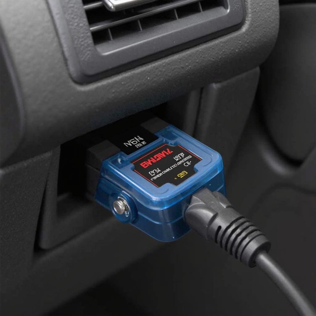 Mini OBD2 ELM327 V2.1 Connected to Car OBD2 Port