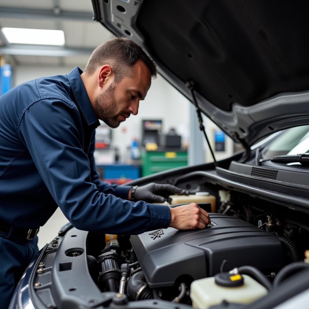 Mitsubishi Mechanic Diagnosing OBD2 Codes