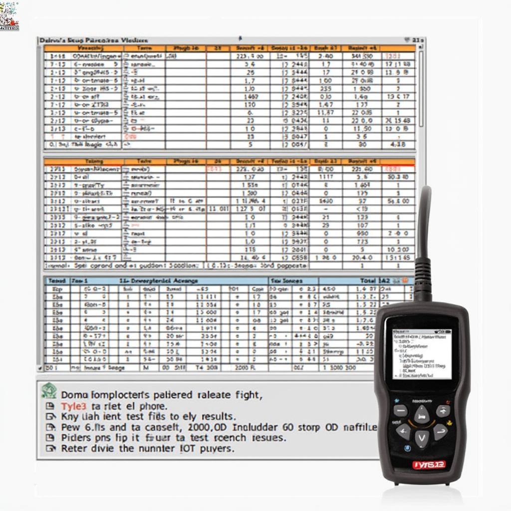 Mode 6 OBD2 Scanner Displaying Test Results