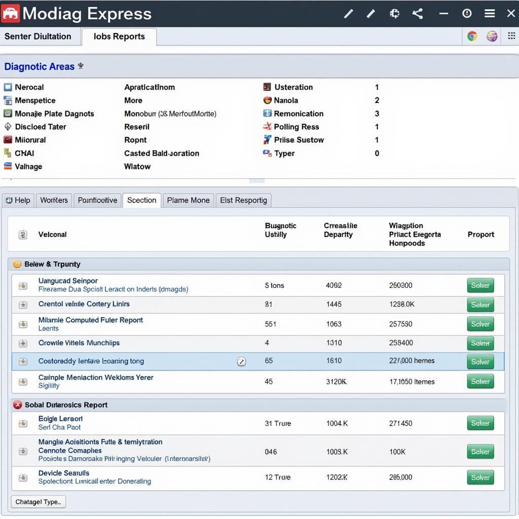 Modiag Express Reports