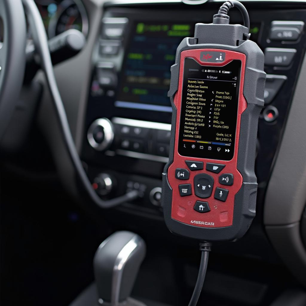 MS-Can OBD2 Scanner connected to a Nissan Rogue