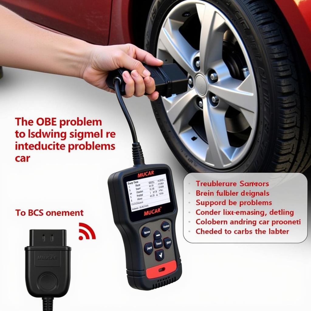  Mucar CDL20 OBD2 Scanner in Use - Vehicle Diagnosis