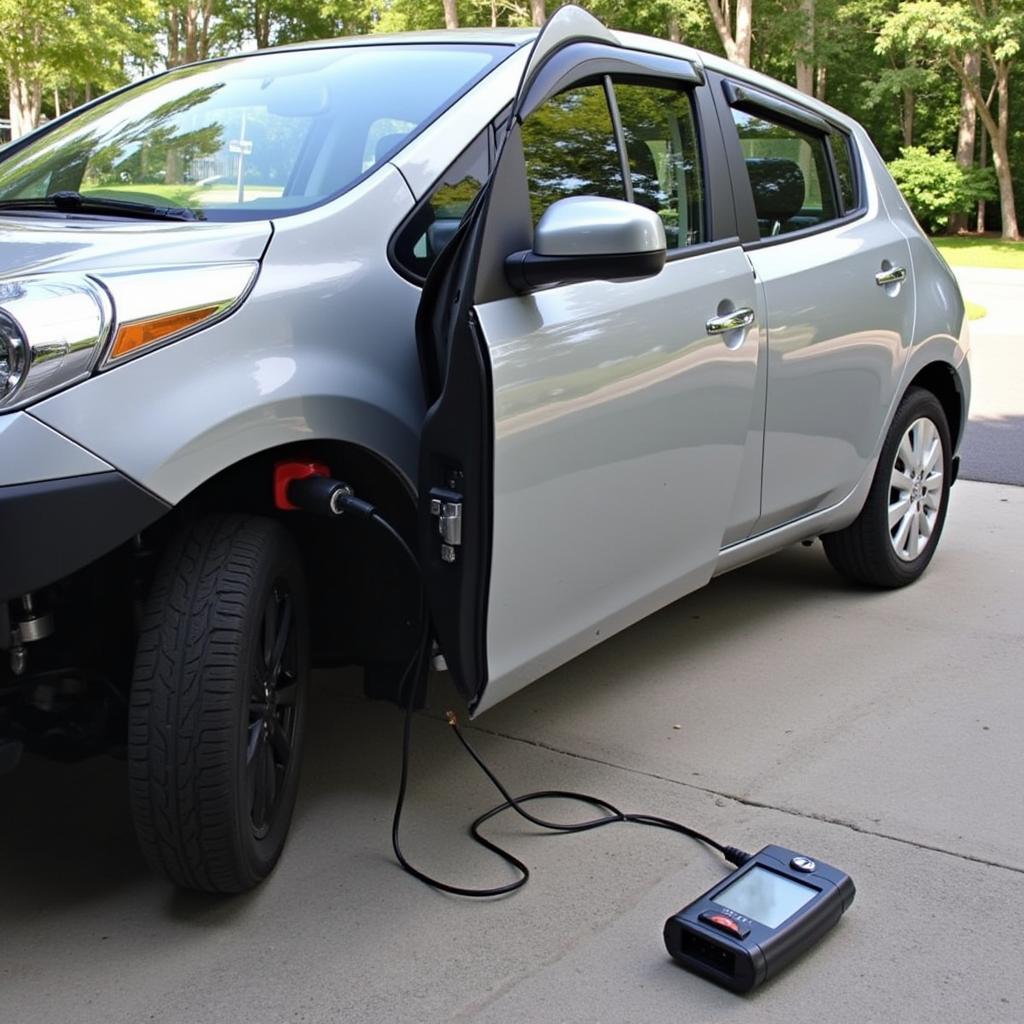 Nissan Leaf Connected to ELM327 Scanner