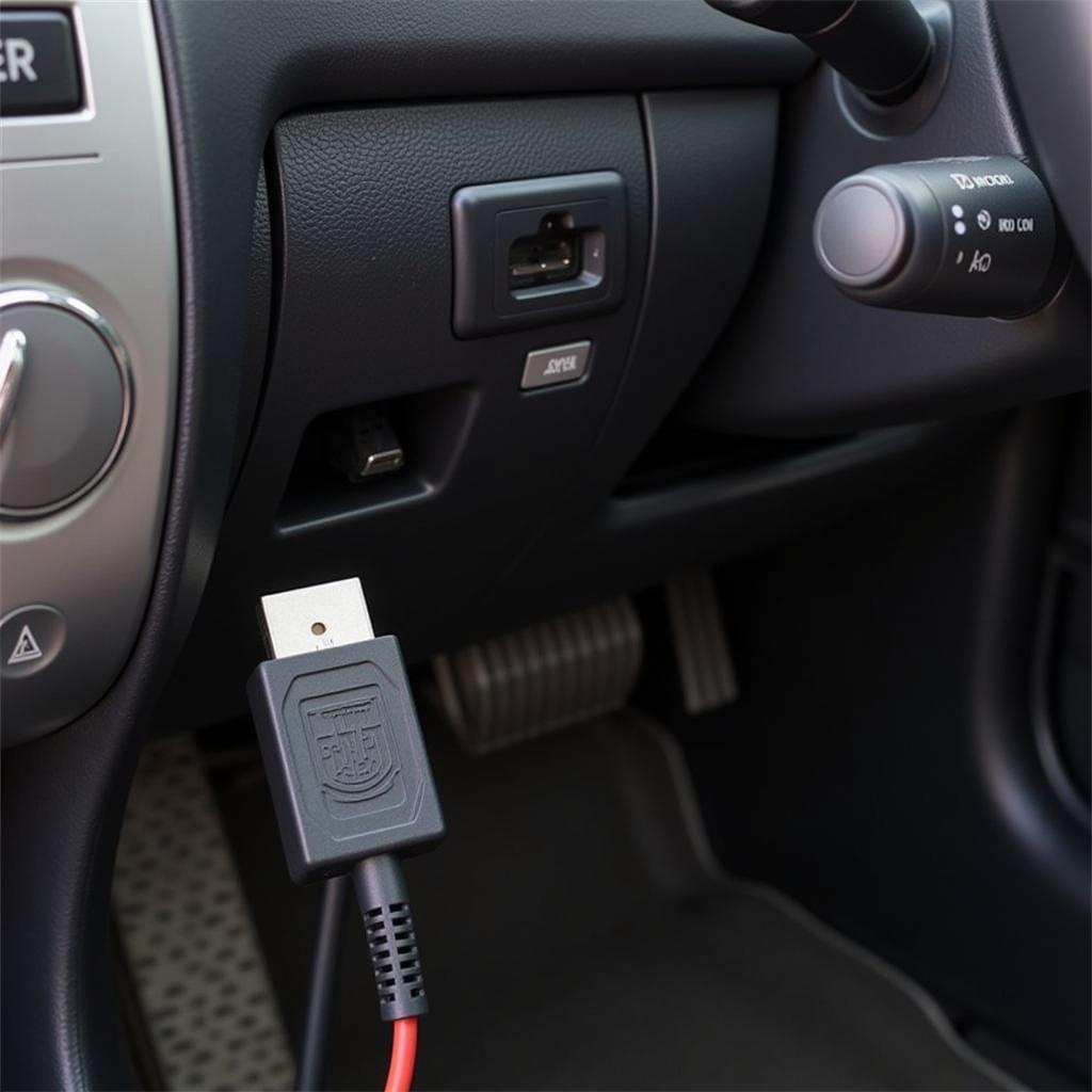 Nissan OBD2 USB Cable Connection