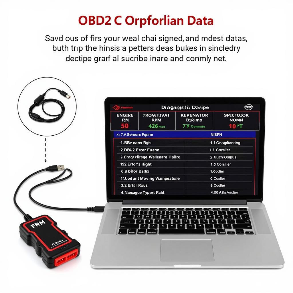 Nissan OBD2 USB Cable Diagnostics