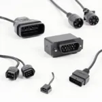 Different types of OBD 9 pin to OBD2 adapters