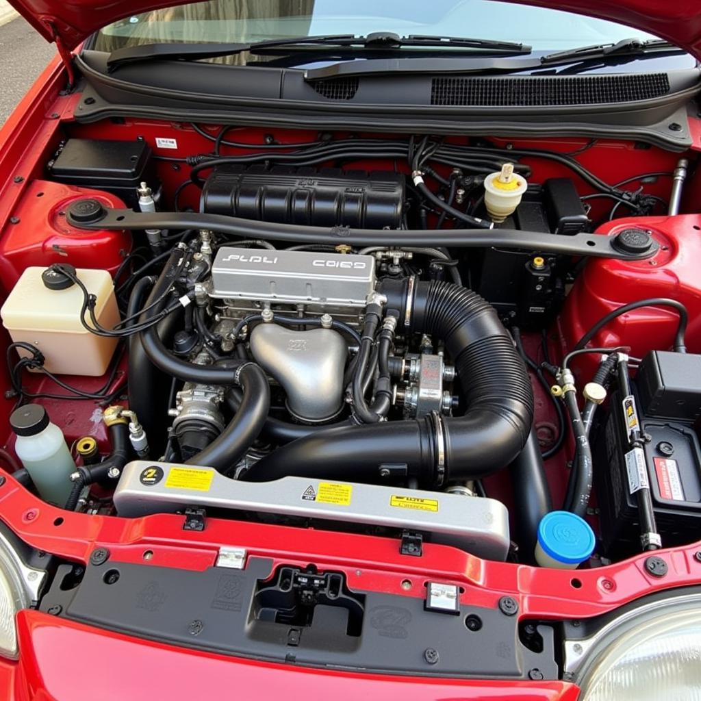 OBD0 Honda CRX Engine Bay